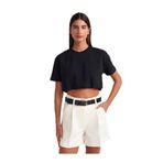 Dilvin Lastik Detaylı Pamuk T-shirt, 40, 101A30402, Siyah, Kadın