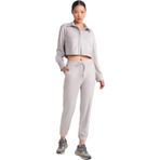 Dilvin Manşetli Jogger Süet Pantolon, 36, 101A71594, Gri, Kadın