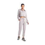 Dilvin Manşetli Jogger Süet Pantolon, 40, 101A71594, Gri, Kadın
