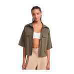 Dilvin Oversize Cepli Gömlek, 38, 101A50495, Haki, Kadın