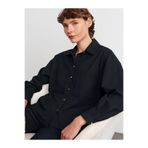 Dilvin Oversize Gömlek, 36, 101A50522, Siyah, Kadın
