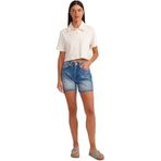Dilvin Paçası Kesik Denim Şort, 40, 101A71514, Tint, Kadın