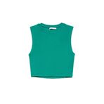 Dilvin Pamuklu Crop Top Atlet, 36, 101A30125, Yeşil, Kadın