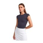 Dilvin Poliamid T-shirt, 40, 101A30856, Antrasit, Kadın