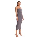 Dilvin Straplez Midi Elbise, 36, 101A91100, Füme, Kadın