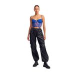 Dilvin Suni Deri Jogger Pantolon, 40, 101A70414, Siyah, Kadın