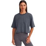 Dilvin Taş Baskılı Oversize T-shirt, 36, 101A30710, Antrasit, Kadın