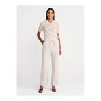 Dilvin Tencel Pijama Pantolon, 38, 101A72144, Taş, kadın