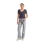Dilvin V Yaka Basic T-shirt, 38, 101A03470, Antrasit, Kadın