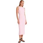 Dilvin Vücuda Oturan Midi Elbise, 36, 101A91099, Toz Pembe, Kadın
