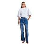 Dilvin Wide Leg Kot Pantolon, 36, 101A72053, Mavi, Kadın