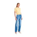 Dilvin Yüksek Bel Mom Fit Kot Pantolon, 40, 101A71780, Mavi, Kadın
