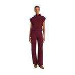 Dilvin Yüksek Bel Pantolon, 36, 101A71819, Bordo, Kadın
