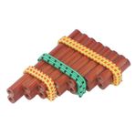 Dilwe Dollhouse Bambu Pan Flüt, Minyatür Dollhouse Enstrüman Dekoratif Mobilya Oyuncak