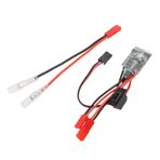 Dilwe RC 30A Fırçalanmış ESC, 7.4V 2 Yollu Akım Kontrolü Fırçalanmış ESC Çift Fırçalı ESC, 1/16 1/18 1/24 Araba Için Frenli