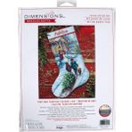Dimensions 70-08995 Tatil Geleneği Kendin Yap Kişiselleştirilebilir Noel Kanaviçe Çorap Seti, 40 cm L, 14 Adet Açık Mavi Aida, Çeşitli