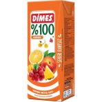 Dimes %100 Karışık Meyve Suyu 27 x 200 ml Şeker İlavesiz Doğal Aroma ile Taze Lezzet