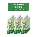 Dimes Cool Lime Mix Meyve Suyu 310 ml Şekersiz 12'li Ekonomik Paket Ferah Limon Aromalı - 3,7 lt