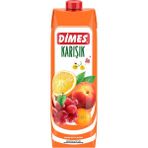 Dimes Karışık Meyve Suyu (1 L ) x 4 Adet - 100 ml