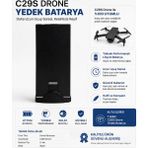 Dimute Shop C29S Drone Yedek Batarya | Drone Pili - Siyah