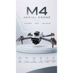 Dimute Shop M4 4K Hd Aerial Drone Katlanabilir Wifi Fpv Kameralı Engel Algılamalı Profesyonel Drone - Gri