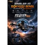 Dimute Shop S28 Gps Drone 8k Hd Çift Kamera 5g Wifi 360° Engelden Kaçınma 4.5” Ekranlı Kumanda Profesyonel Drone - Gri