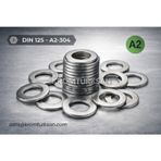 DIN 125 A2 M16 Paslanmaz Pul