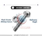 DIN 6921 M6x20 Flanşlı Civata Somun