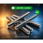 DIN 975 A2 M8 Paslanmaz Saplama