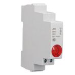 Din Rail LED Sinyal lambası, Kompakt Boyut Göstergesi Işık 230V AC DC 20MA Dağıtım Kutusu, Telekom (kırmızı)