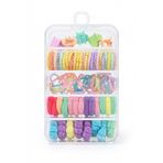 dinamik çocuk Kız Çocuk Toka Kutusu 10cm x 7cm Şeffaf Organizer Saç Aksesuar Seti Lastik Toka Mandal Toka Saklama