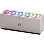 Dinamik Nemlendirici Masaüstü Müzik Alev Hava Nemlendirici Ev 900 ml Rgb LED Işık Nemlendirici Difüzör Makinesi Mist Maker (Yurt Dışından) - Beyaz