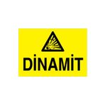 Dinamit Uyarı Tabelası - 50x70 Alüminyum Kompozit Panel - PM4
