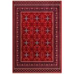 Dinarsu Asya Klasik Etnik Desenli %100 Polyester Yumuşak Dokulu Bordo Salon Oturma Odası Halısı 39772-010