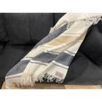 Dinarsu Cozy Life Pamuklu Skoç Tv Battaniyesi 130 x 170 cm - Camel - Mavi
