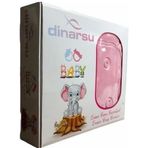 Dinarsu Emboş 100x120 Pembe Kutulu Kız Bebek Battaniyesi