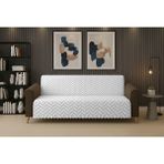 Dinarsu Kaydırmaz Koltuk Örtüsü 175X220 Ege Gri - 175 x 220 cm - Beyaz - Gri