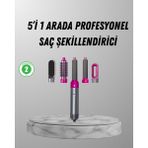 Dinç Store 44 5’i 1 Arada Saç Şekillendirici Set Kuaför Düzeyinde Performans ve Ergonomik Tasarım Dinçstor - 0 - Siyah