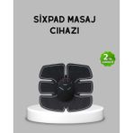 Dinç Store 44 Ems Göbek ve Kol Kas Uyarıcı Cihaz 6 Modlu Elektronik Vücut Şekillendirici Dinç Store - 000-Siyah