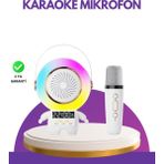 Dinç Store 44 Karaoke Özellikli Astronot Bluetooth Hoparlör Kablosuz Mikrofonlu Dinç Store - Ahşap