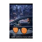 Dinç Store 44 Parlama Önleyici Gece Sürüş Görüş Gözlüğü Sis Far Işık Önleyici Anti-Fog Gözlük - 1