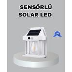 Dinç Store 44 Üç Modlu Güneş Enerjili Duvar Lambası 1800MAH Bataryalı ve Hareket Sensörlü Dinç Store - 0 - Siyah