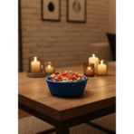 Dinç Store 44 Yuvarlak Çerezlik Lacivert Salon ve Masa Üstü Sunum Kasesi Dinç Store - 000-Siyah - 1