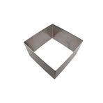 dinckitchen Tek Pasta Kek Kalıbı Argon Kaynaklı Kare-H6-10X10 cm