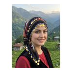 DİNÇLER TEKSTİL 23 Nisan Özel Nazar Boncuklu Karadeniz Keşan yazma Tülbent