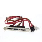 DINESA PC DIY SATA to ESATA and 4Pin IDE Molex PCI Bracket Slot Cable Full-Height for External Hard Drive
