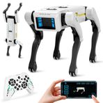 Dingdongwu Akıllı Robot Köpek - Ses Kontrollü Etkileşimli STEM Evcil Hayvan, 30+ Eylem ve APP Programlama, 6 Yaş ve Üzeri Çocuklar için Dayanıklı Tasarım (iOS/Android ile uyumlu)