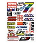 DINGFENG Motosiklet çıkartması, Monster Energy çıkartması, sponsor çıkartması, motokros çıkartma kiti, yarış çıkartması, Offroad motosikletler ve kasklar, motosiklet meraklıları için (kedi)