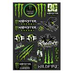 DINGFENG Motosiklet çıkartması, Monster Energy çıkartması, sponsor çıkartması, motokros çıkartma kiti, yarış çıkartması, Offroad motosikletler ve kasklar, motosiklet meraklıları için