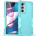 Dinglijia Moto Edge X30 Kılıf, Edge X30 Pro Kılıf, Yan Kayma Çizgili Tasarım ve Düşme Test Edilmiş Kamera Kapağı Lens Koruması Dökülen Telefon Kılıfı Moto Edge 30 Ultra YHJQ Mint için